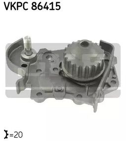 Помпа, водяний насос DACIA LOGAN, RENAULT SANDERO/STEPWAY, SKF (VKPC86415)