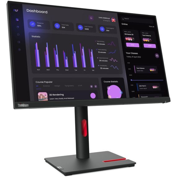 Монитор Lenovo T24i-30 (63CFMATXUA) | Зображення 1