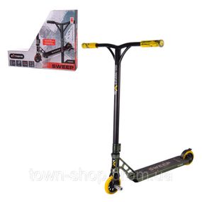 Самокат трюковый 2-х колёсный TR21010 (RL7T), Extreme Motion SWEEP, колёса PU 110 мм Зеленый