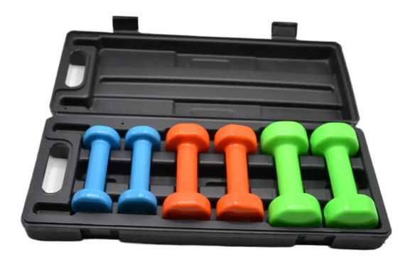 Набір гантелей в кейсі 6 кг PowerPlay 4103 Fitness Dumbells 2 шт *0,5 кг, 2 шт*1 кг, 2 шт*1,5 кг (PP_4103_6kg) | Зображення 1