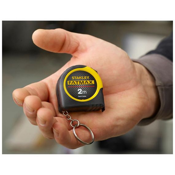 Рулетка Stanley FatMax брелок, 2м х 13мм в гумовому корпусі (FMHT1-33856) | Зображення 1