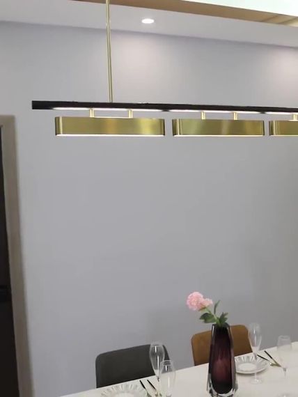Люстра світлодіодна підвісна LED світильник для квартири на стелю лед 26432 Чорний 15-180х8х140 см. | Зображення 2