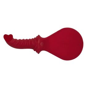 Шльопалка з фалоімітатором Fun Factory BÜCK DICH, червона, силіконова, з ребристою ручкою Sex Aura