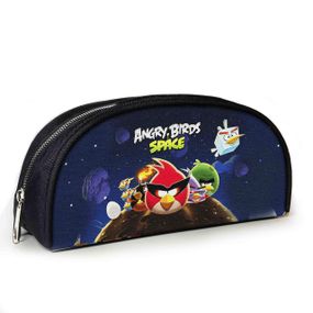 Пенал школьный с принтом Энгри Бердс 23х10х8 см детский для девочки,мальчика (3986)