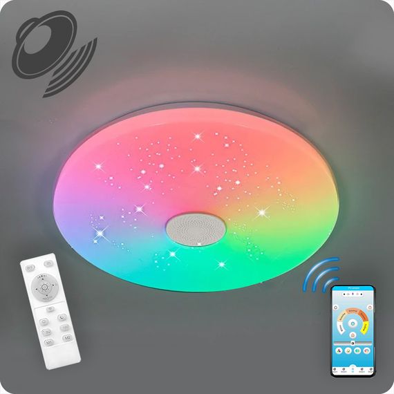 Люстра светодиодная 517 Xlight RGB с пультом 60Вт Белый (01810)