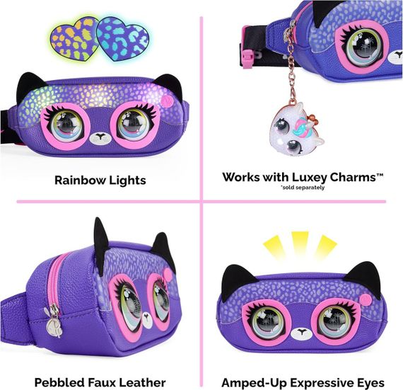 Интерактивная сумочка на пояс со светом Гепард Оригинал Purse Pets Savannah Spotlight Belt Bag Interactive Pet | Зображення 2