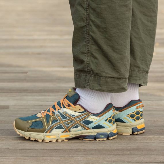 Кросівки Asics весна/літо сітка колір синій, хакі | Зображення 1