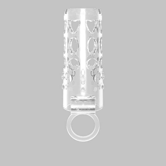 Насадка на рельєфний член з кільцем на мошонку Chisa | Зображення 2