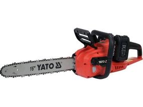 Пила ланцюгова акумуляторна YATO 36 В (2 x Li-Ion 18 В 4 АГод), шина- 16"/40 см, 56 ланок YT-828131
