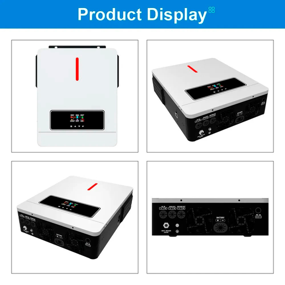 Гибридный инвертор 6.2 кВт Daxtromn AGH-6.2KW-PRO, 48 В, ток заряда 120 А, для АКБ LiFePO4, Li-ion, Lead-acid | Зображення 2