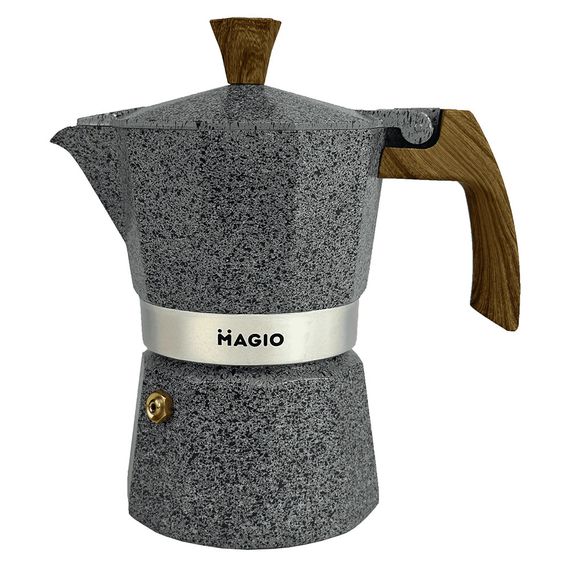 Гейзерная кофеварка Magio MG-1010, гейзерная кофеварка для плиты, кофейник гейзерный | Зображення 8