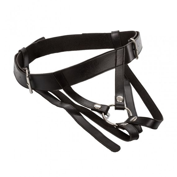 Трусики для страпону CalExotics Universal Love Rider Premium Ring Harness - Black | Зображення 2