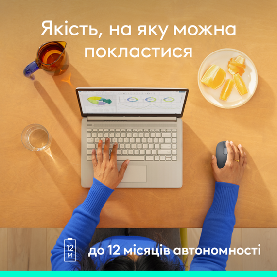 Мишка Logitech M196 Bluetooth Graphite (910-007459) | Зображення 5