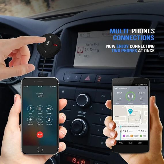 Автомобільний комплект Besign BK03 Bluetooth 4.1 для гучного зв'язку та потокового передавання музики, бездротовий | Зображення 4