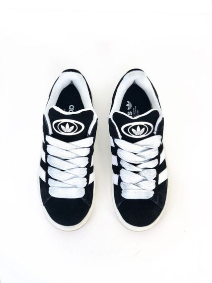 Демісезонні шкіряні кеди Adidas колір чорний, білий | Зображення 2