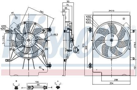 Вентилятор охолодження Ford Fiesta 6 2012-Tdci, B-max | Зображення 1