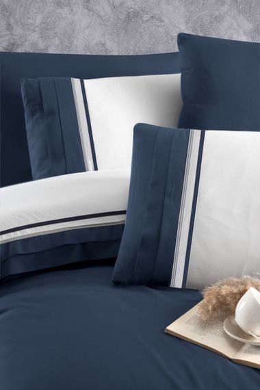 Комплект постільної білизни First Choice Deluxe Satin 200х220 Groovy Denim | Зображення 1