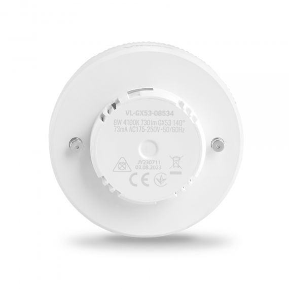 LED лампа VIDEX GX53 8W 4100K 220V | Зображення 2
