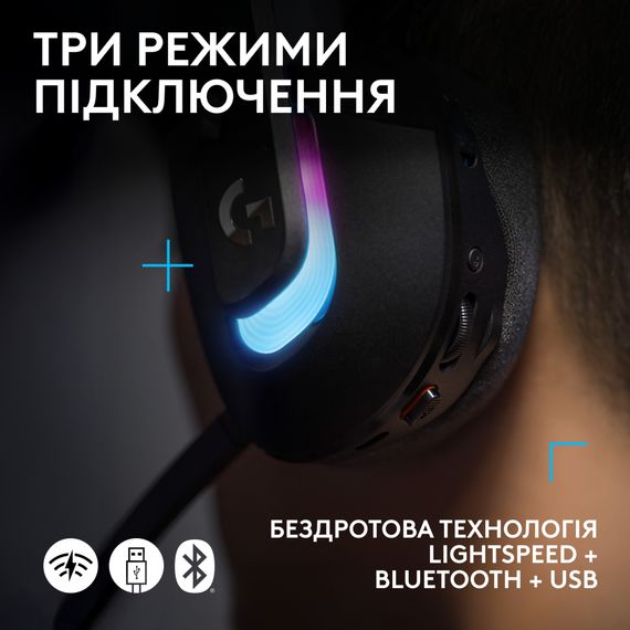 Навушники Logitech G522 Lightspeed Wireless Gaming Headset Black (981-001544) | Зображення 6