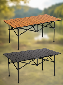Стіл складний 120x55x50 см у чохлі / Туристичний розкладний компактний стіл