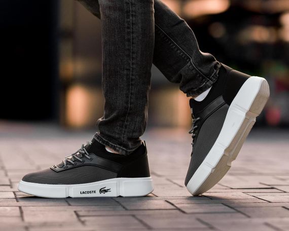 Чоловічі кросівки Lacoste Grey | Зображення 3