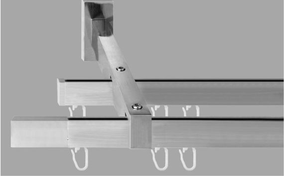 Карниз Скарлайн подвійної в зборі профіль Україна (Сталь) 200 див.