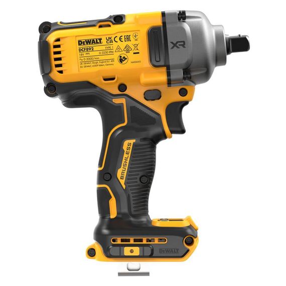 Гайковерт ударний акумуляторний безщітковий 1084Нм DeWALT DCF892NT | Зображення 4