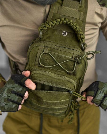 Тактическая сумка нагрудная paracord oliva | Зображення 2