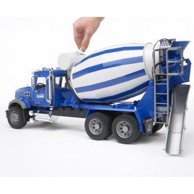 Спецтехника Bruder бетоновоз Mack Granite М1:16 cиний (02814) (02814) | Зображення 3