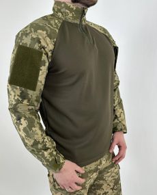 UBAKS Cool-pass довгий рукав Світлий піксель,Бойова сорочка для військових,Армійський убакс ЗСУ піксель 48 розмір 54