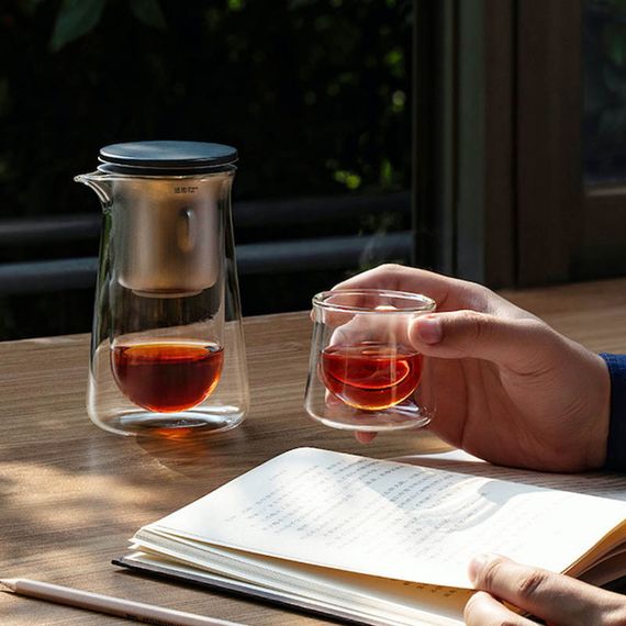 Чайник для заваривания TeaPot D-50 Press type 600ml Transparent | Зображення 5