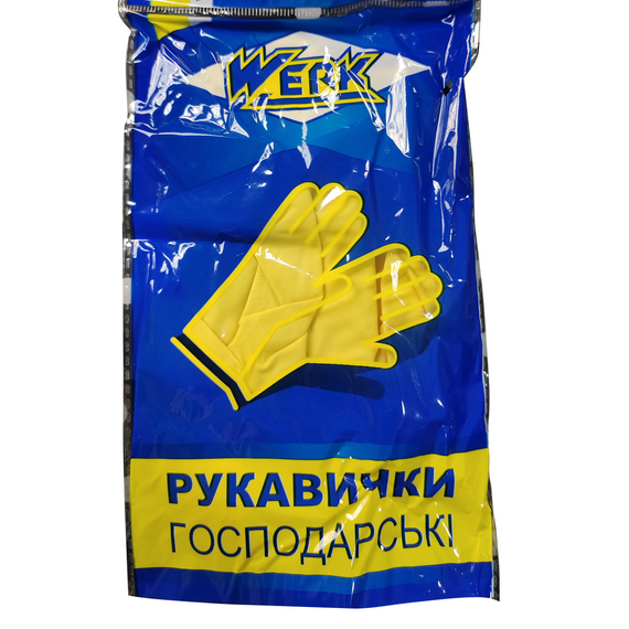 Перчатки хозяйственные латексные WHL-01M размер М WERK | Зображення 1