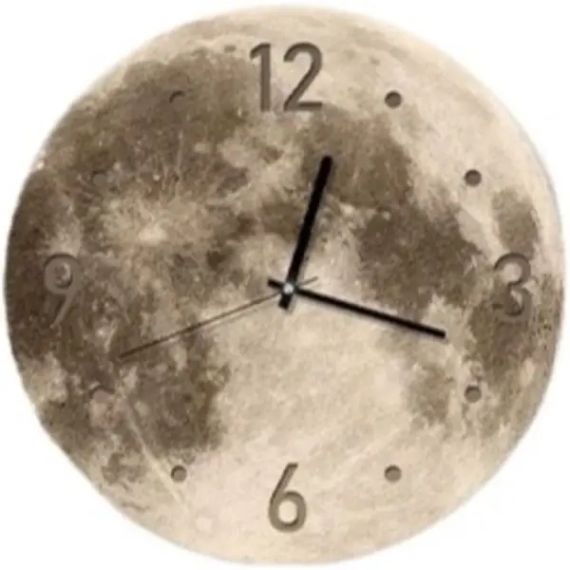 Настінний годинник "Місяць" з LED підсвічуванням NCH-40-40 АРАБСЬКІ+ТОЧКИ | Зображення 1