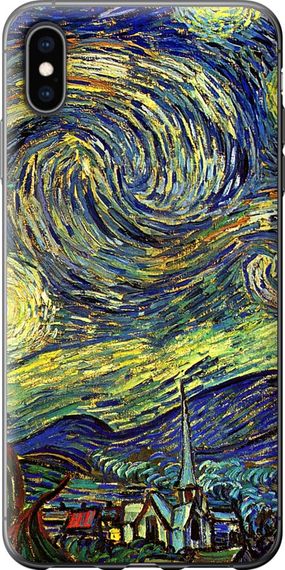 Чехол на iPhone XS Max Винсент Ван Гог. Звёздная ночь "163u-1557-17620"