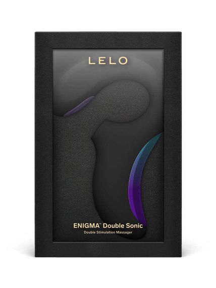 Кліторально-вагінальний звуковий стимулятор LELO Enigma Double Sonic Black | Зображення 3