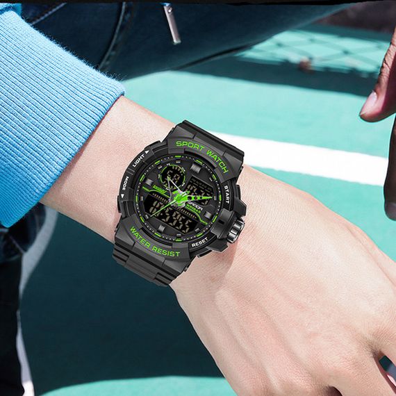 Часы Sanda 6025 Dark Green | Зображення 1