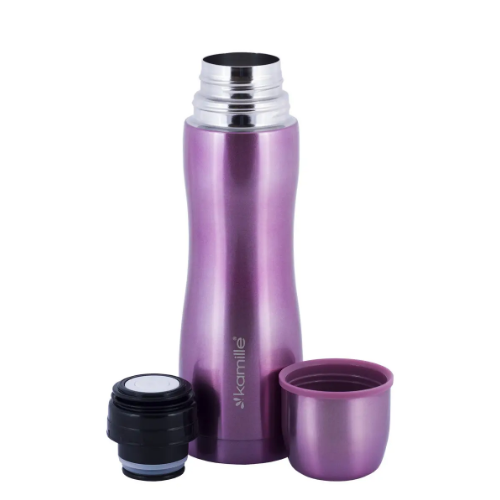 Термос 500мл з нерж.сталі (1 чашка; блакитний, салатовий, рожевий, бежевий) KAMILLE