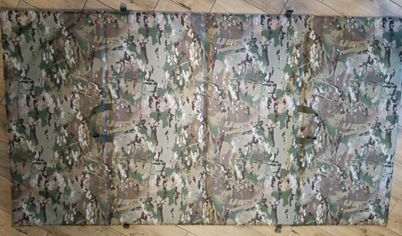 Мат тактичний каремат килимок стрілецький Мультикам 200*90 см з 4 секцій зложується | Зображення 7