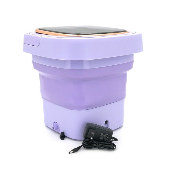 Пральна машина H576 MINI P, складана, 9л, 12В, 25Вт, 1.2кг, LED-індикатор, електронне управління, 29,5*29,5(14.5)мм, пластик, | Зображення 3