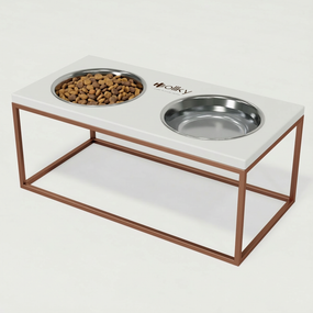 Миски на подставке для больших собак Hollky Base XL20 (2 × 1,8 л) BXL20-522620-GLWH