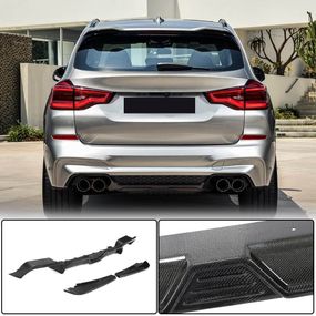 Дифузор заднього бампера V2 (для F97 2018-2021, Карбон) для BMW X3 G01 2018- рр