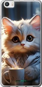Чохол на Xiaomi Mi5 Білий кіт "5646u-180-2448"