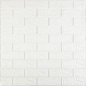 Панель стеновая 3D 700х770х2мм БЕЛЫЙ (D) SW-00001914