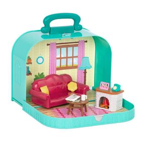 Игровой набор Li'l Woodzeez Кейс голубой (Гостиная) с аксессуарами WZ6599Z (WZ6599Z)