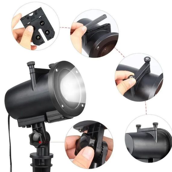 Лазерний Проектор XPRO Star Shower projection outdoor light halloween YU120 чорний (GR- 63_433) | Зображення 5