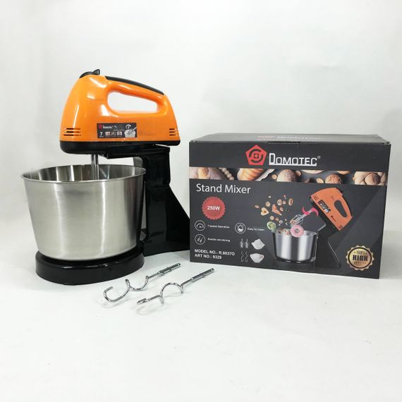 Миксер ручной для смешивания и взбивания Domotec R6637O 250 W, Миксер для приготовления тортов и кремов CM-36 | Зображення 1