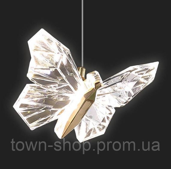 Люстра потолочная LED H008/1-gd-k Золото 25-110х15х25 см. | Зображення 2