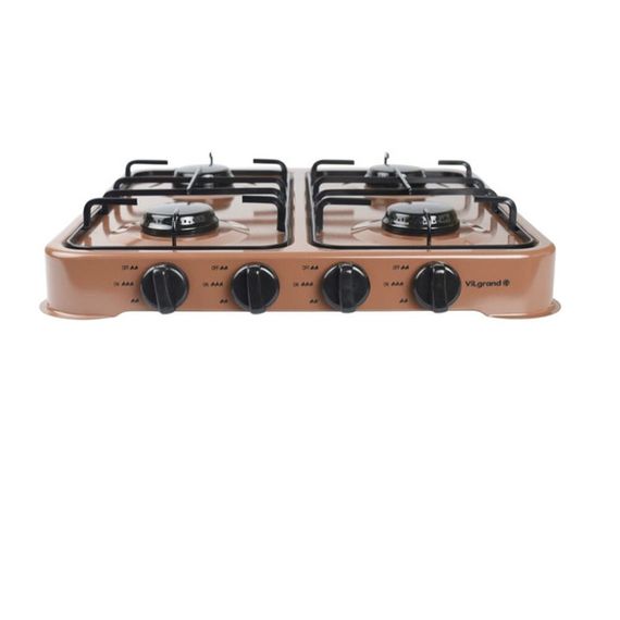 Плита настольная газовая VILgrand VGP-4042 BROWN 4 кВт коричневая | Зображення 2