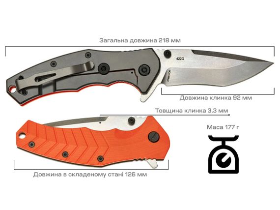 Ніж Skif Griffin II SW Orange | Зображення 8