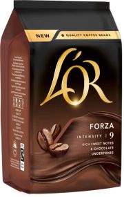 Кава в зернах L'OR Espresso Forza 200 гр Зерно Льор міцна ароматна кава